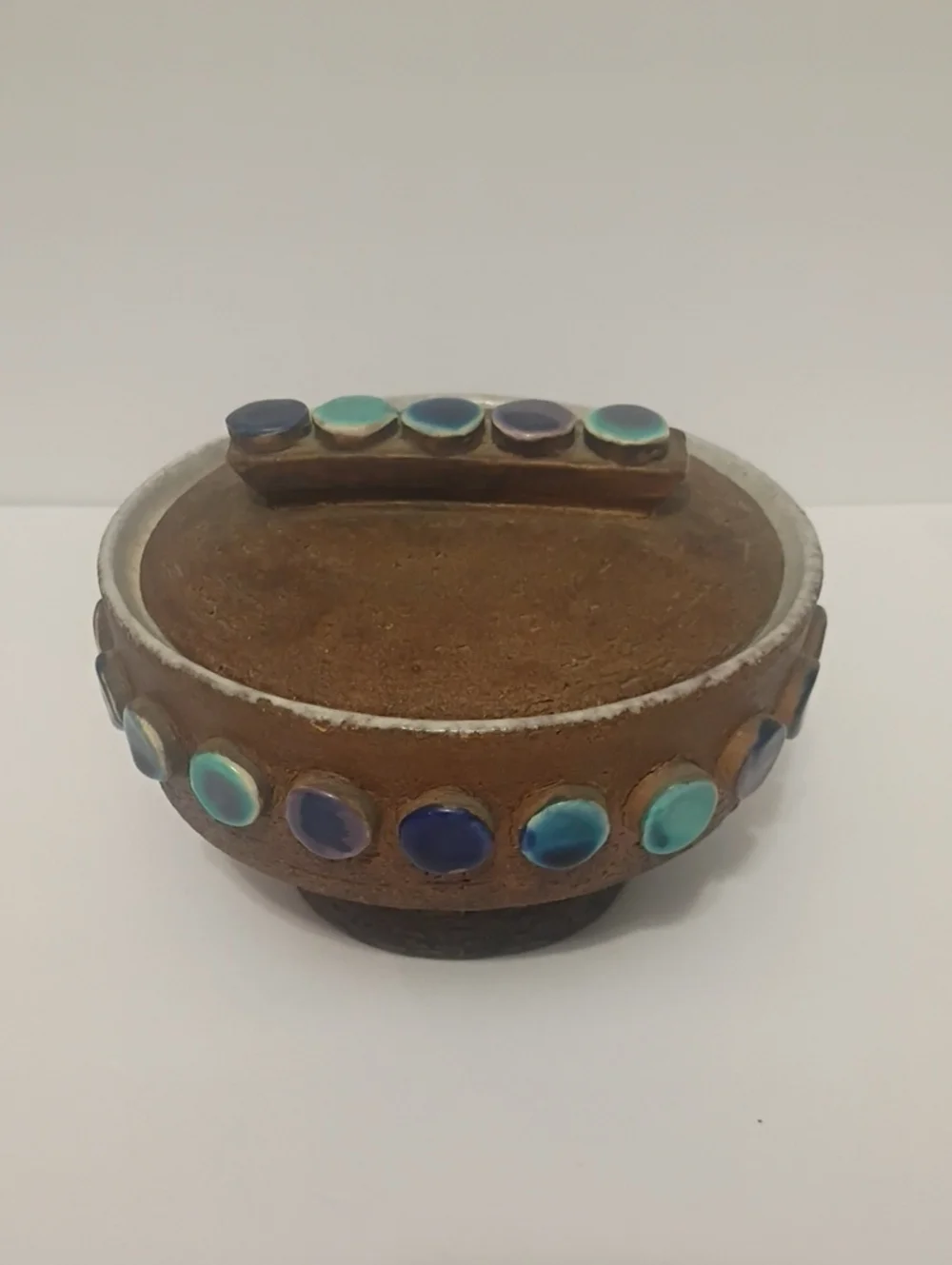 Bitossi Italy MidCentury Pottery Bowl Signed Vintage Estate Aldo Londi